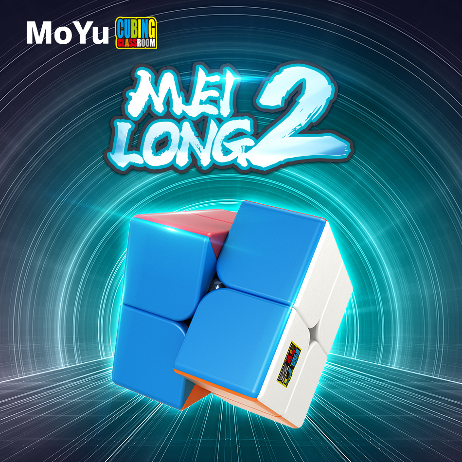 AliExpress MoYu Meilong Professional Magic Cube 2x2x2 classroom Stickerless 2 Layers Speed Cube Puzzle Cube Fidget Toys For Childrengifts