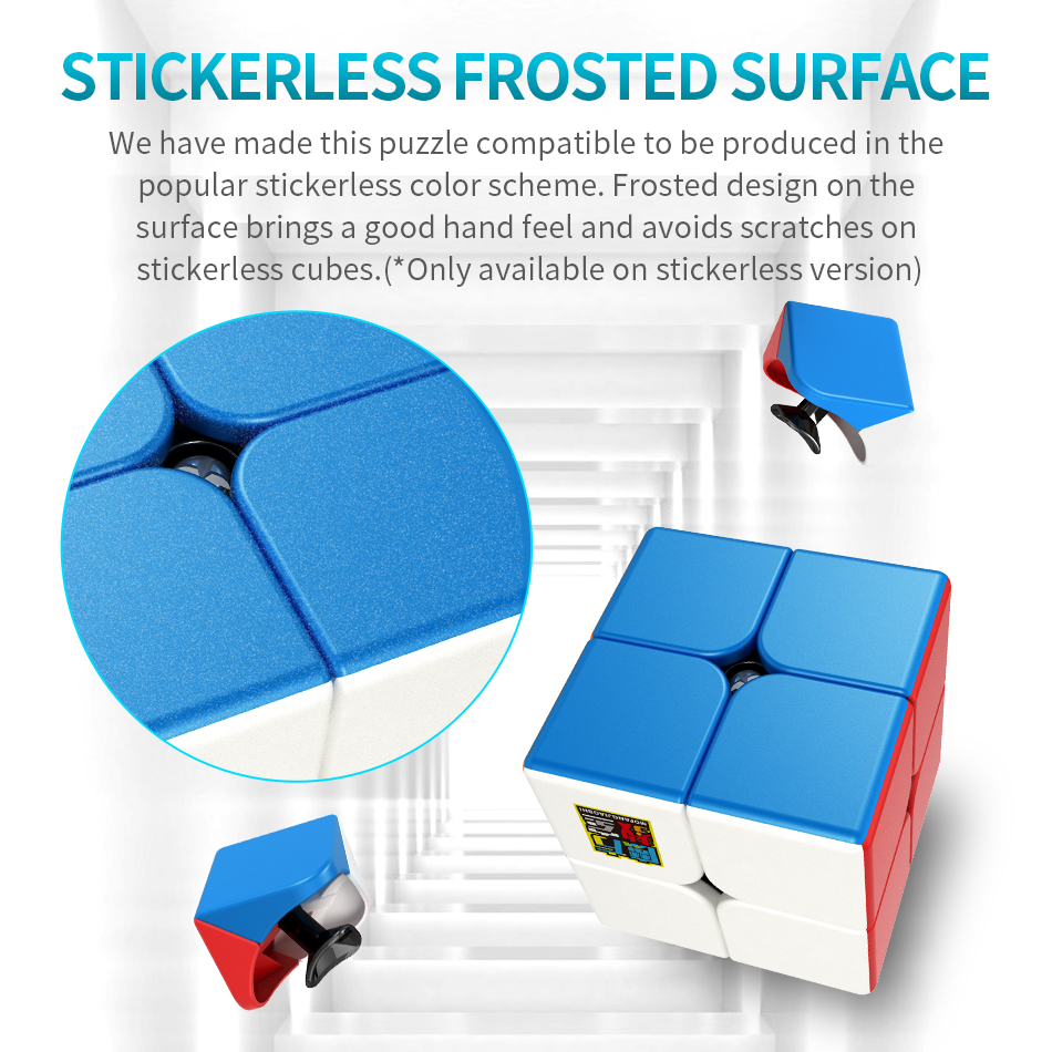 AliExpress MoYu Meilong Professional Magic Cube 2x2x2 classroom Stickerless 2 Layers Speed Cube Puzzle Cube Fidget Toys For Childrengifts, view 4