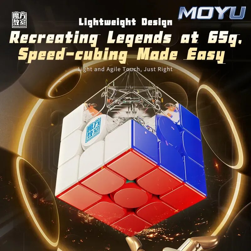 AliExpress MoYu RS3M V5 3X3 Magnetic Magic Speed Cube Professional Fidget Toys RS3 M 2023 V5 Cubo Magico Puzzle