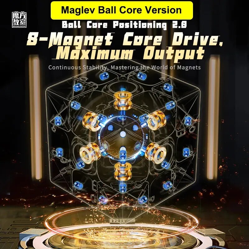 AliExpress MoYu RS3M V5 3X3 Magnetic Magic Speed Cube Professional Fidget Toys RS3 M 2023 V5 Cubo Magico Puzzle, view 2