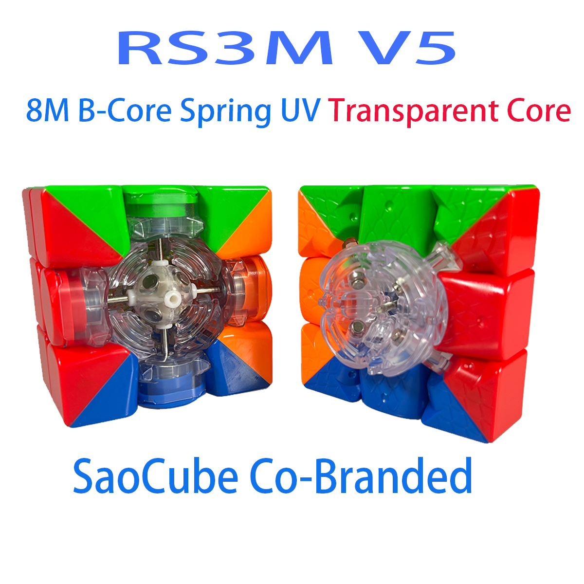 AliExpress MoYu & SaoCube RS3M V5 3X3 Magnetic Magic Speed Cube Professional Fidget Toys RS3 M V5 3x3x3 Cubo Magico Puzzle, view 2