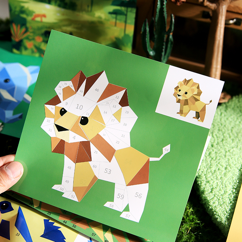 AliExpress Mr Paper 12pcs/bag Sticker Book Students' Handmade 3D Geometric Collage DIY Stickers Early Educational Stickers For Journal, view 4