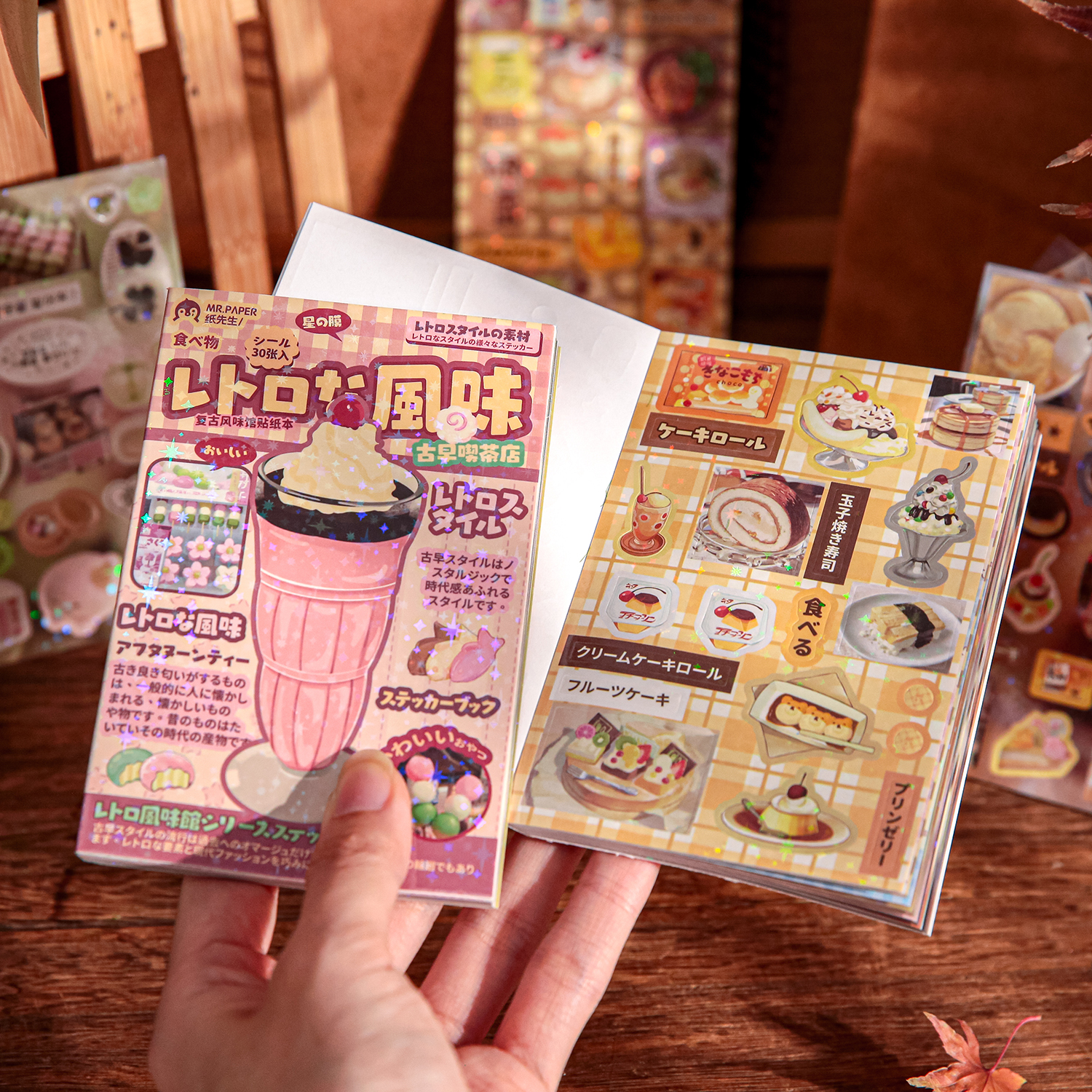 AliExpress Mr. Paper 2Style 30Sheets/book Vintage Flavors Gallery Series Sticker Book Creative Handbook DIY Scrapbook Framed Albums