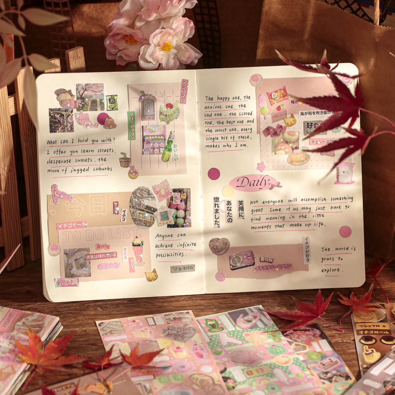 AliExpress Mr. Paper 2Style 30Sheets/book Vintage Flavors Gallery Series Sticker Book Creative Handbook DIY Scrapbook Framed Albums, view 5