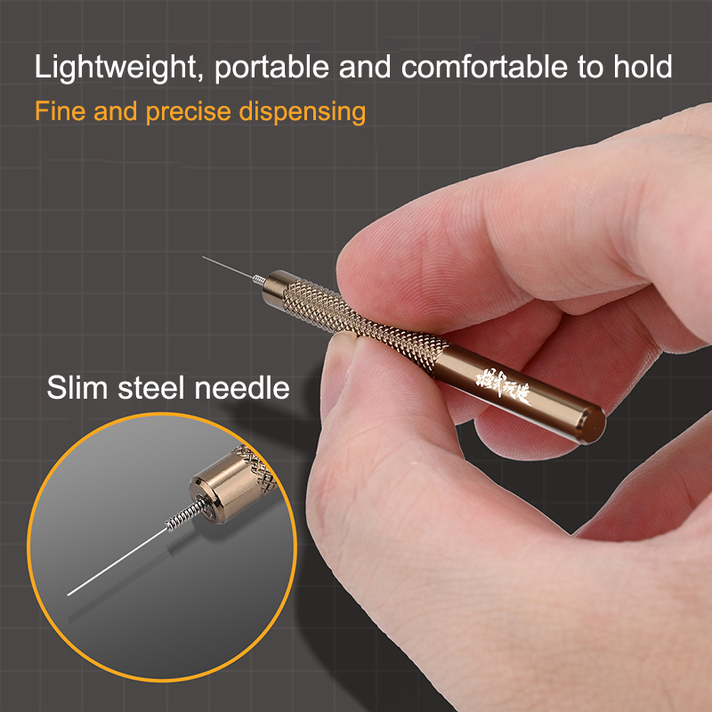 AliExpress MS107 Metal Precision Glue Dispenser For Gundam Scale Model Building Tools CA Glue Applicator Military Hobby DIY Craft Too