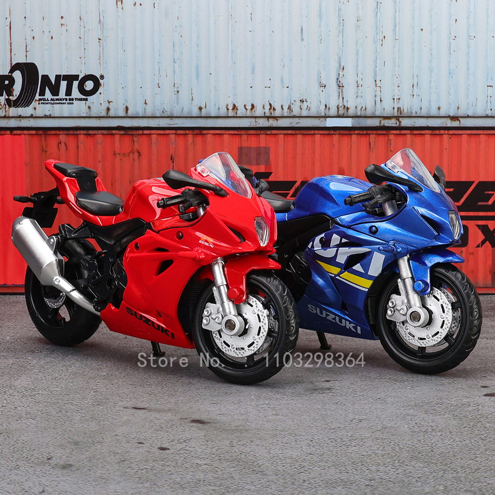 AliExpress MSZ 1:18 Suzuki GSX-R1000 YAMAHA YZF-R1 Classic Motorcycle Static Model Alloy Die Casting Car Toy Gifts, view 5