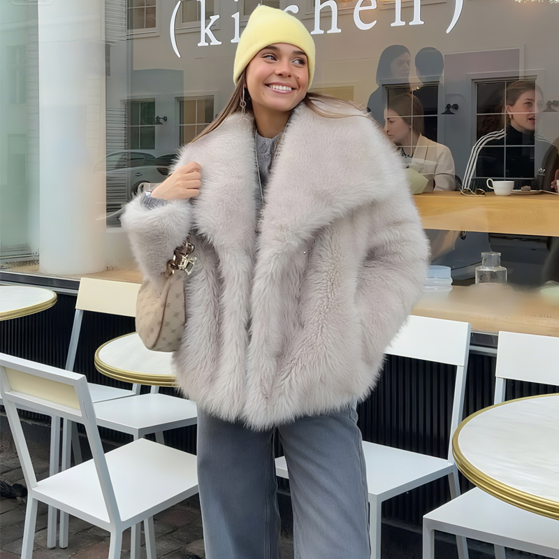 AliExpress MUJER Faux Fur Hairy Coat Woman Warm Winter Fluffy Coat Women New Plush Jackets for Women Outerwears Luxury Women's Teddy Coats, view 5