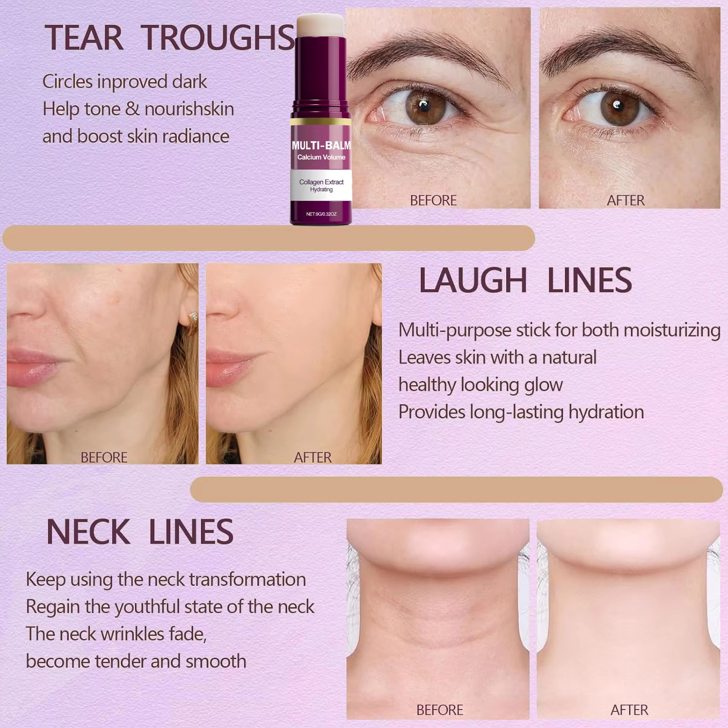 AliExpress Collagen and Calcium Multi Balm Stick, view 3
