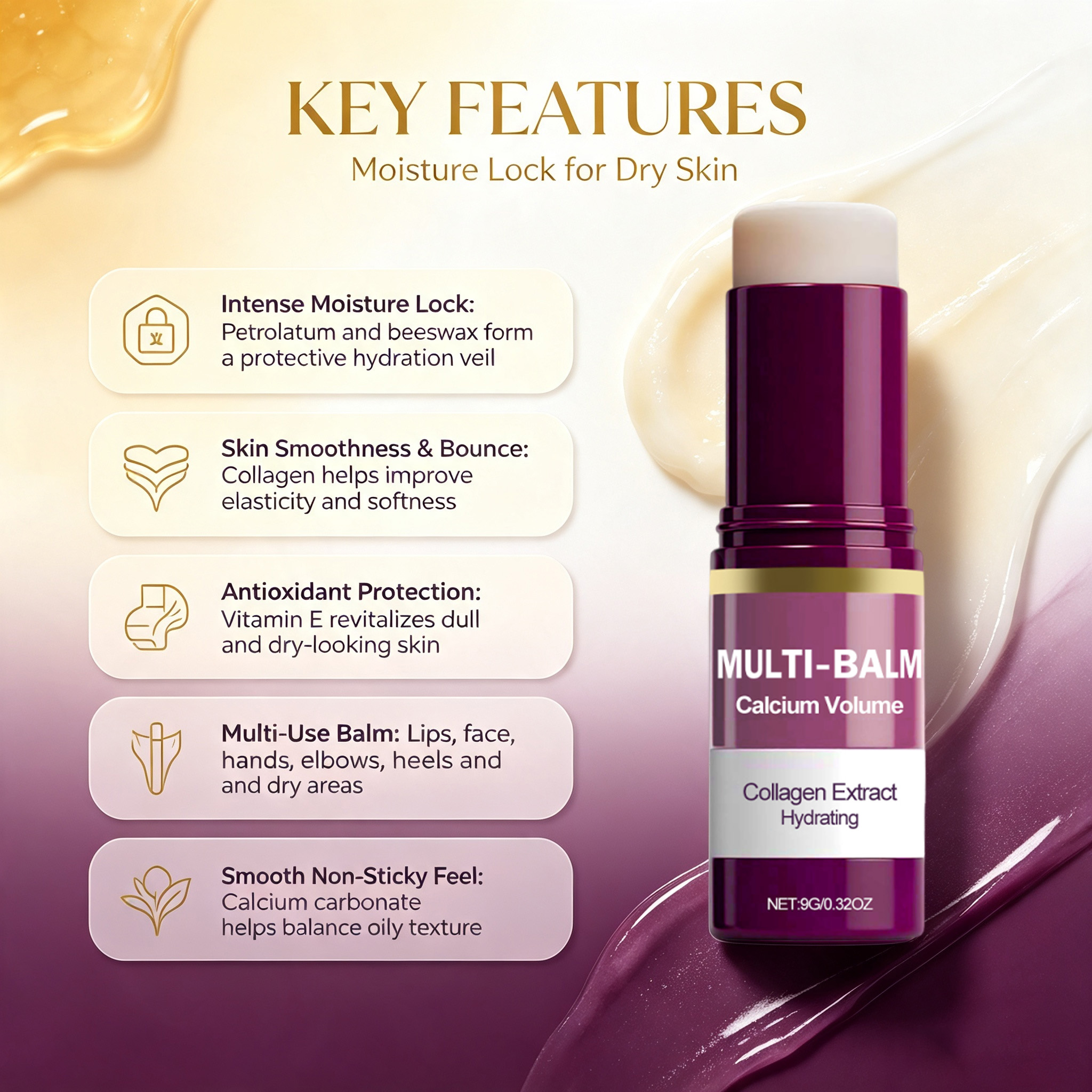 AliExpress Collagen and Calcium Multi Balm Stick, view 6