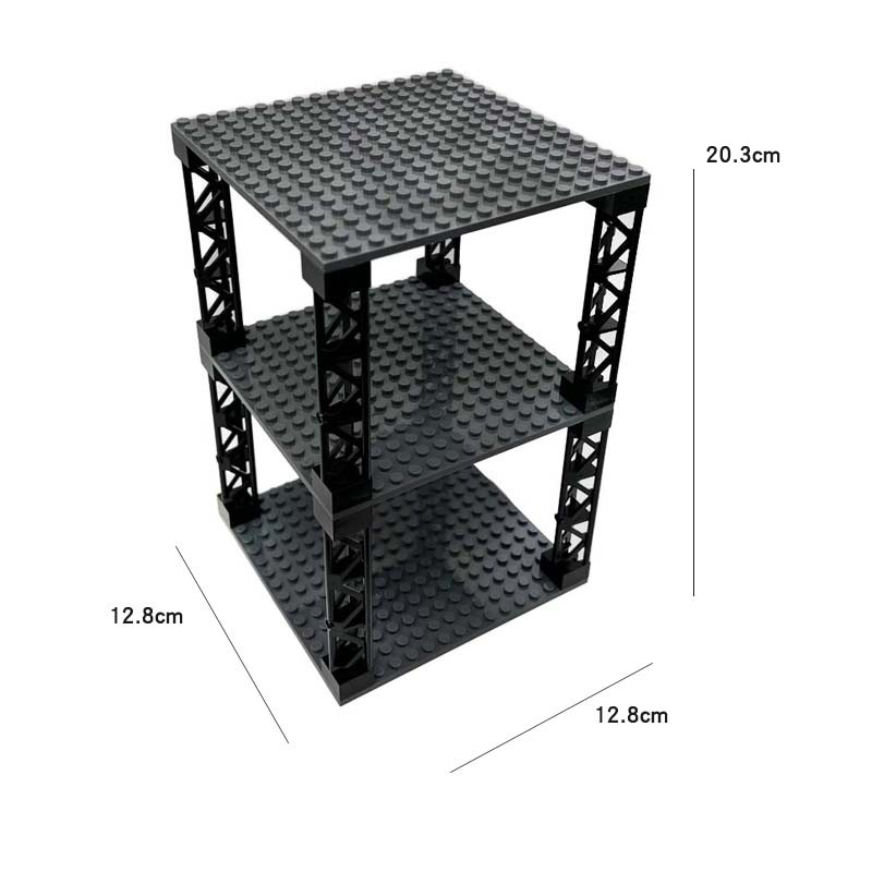 AliExpress Multi Functional Building Blocks Stackable Multi-Layer Desktop Storage Rack Simulated Military Bunkers 16x16 Plate Support Girde, view 2