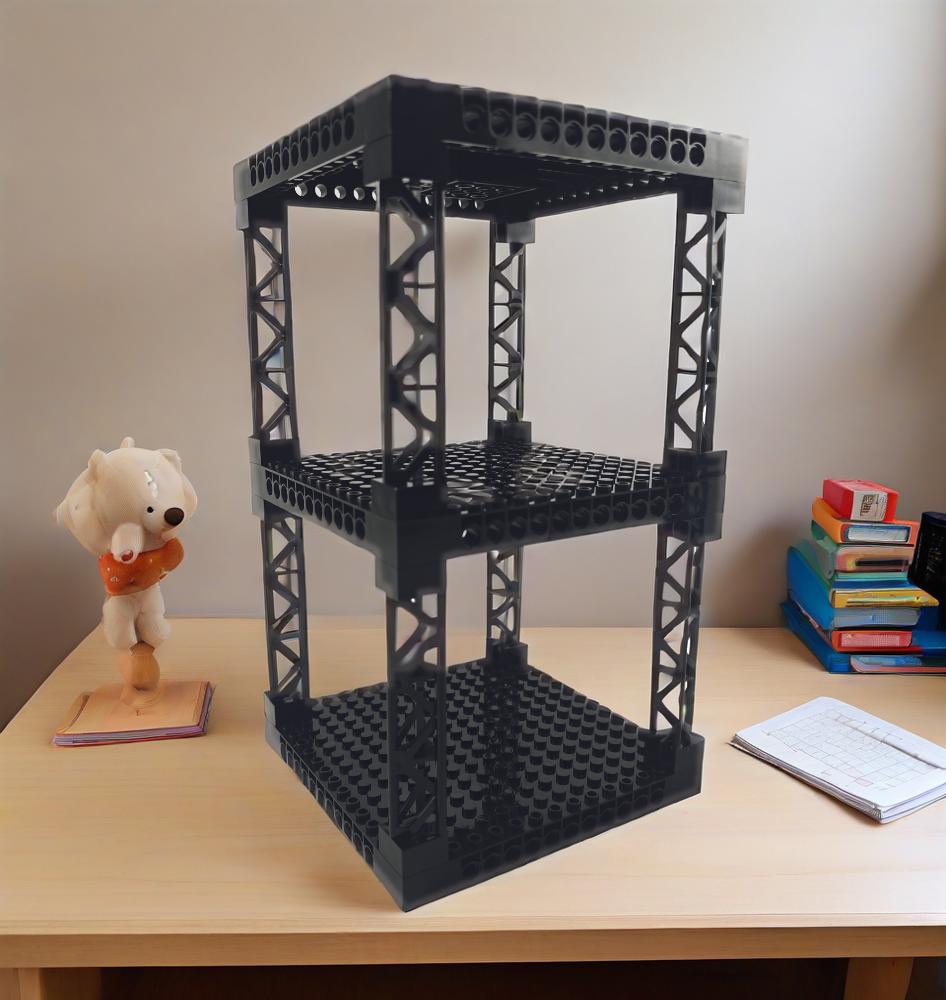 AliExpress Multi Functional Building Blocks Stackable Multi-Layer Desktop Storage Rack Simulated Military Bunkers 16x16 Plate Support Girde, view 4