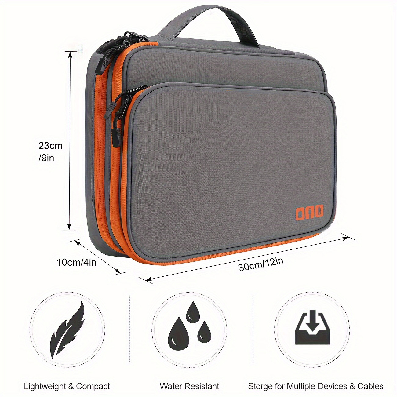 AliExpress Multi-Layer Travel Cable Storage Organizer Bag, view 3