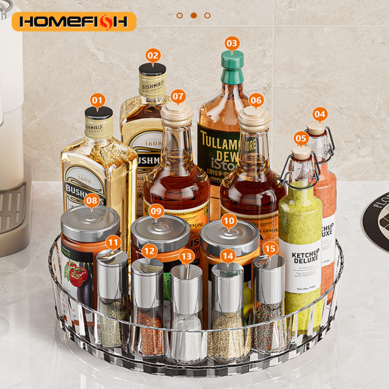AliExpress Rotating Countertop Spice Rack Organizer, view 5