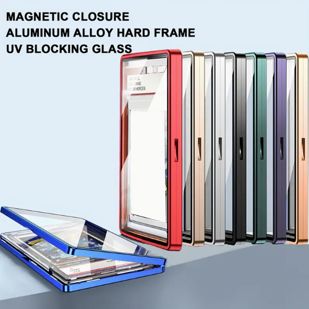 AliExpress Multicolor Aluminum Alloy Graded Card Protect Cases For PSA CGC BGS Graded Cards, Scratch Resistant Trading Card Holder, view 5