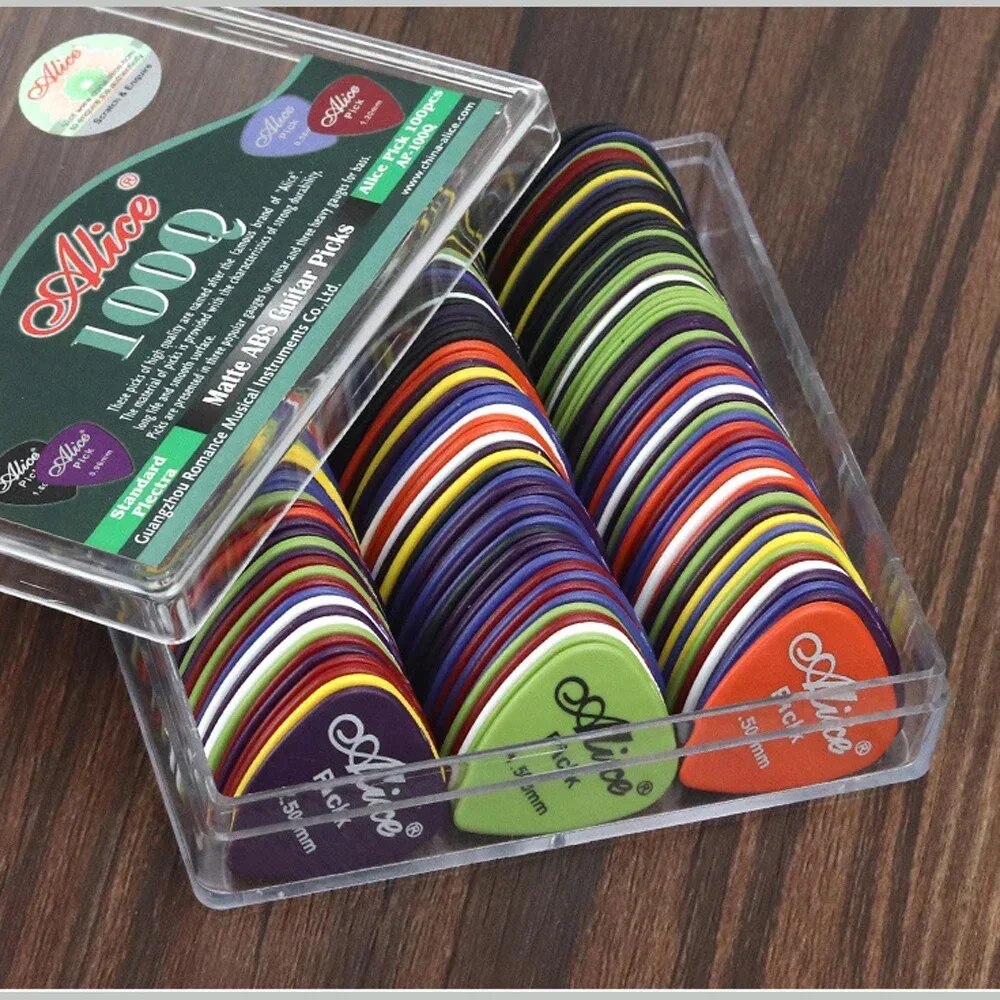 AliExpress Multicolor Guitar Picks 50/100 Pieces Mixed ABS Premium Plastic Guitar Picks for Acoustic Electric Guitars Bass Or Ukulele