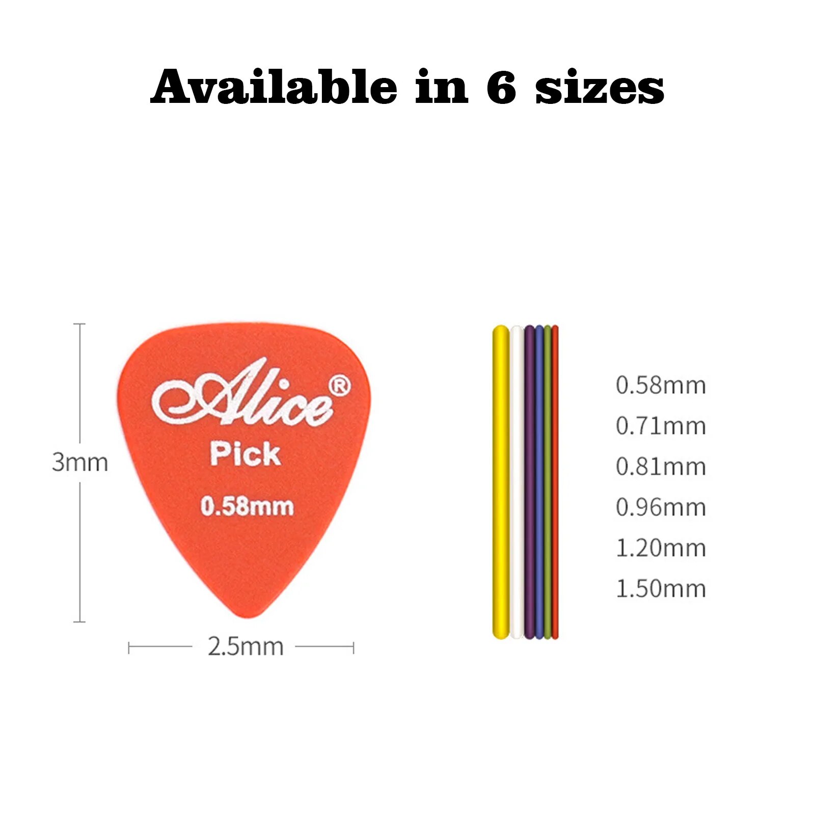 AliExpress Multicolor Guitar Picks 50/100 Pieces Mixed ABS Premium Plastic Guitar Picks for Acoustic Electric Guitars Bass Or Ukulele, view 6