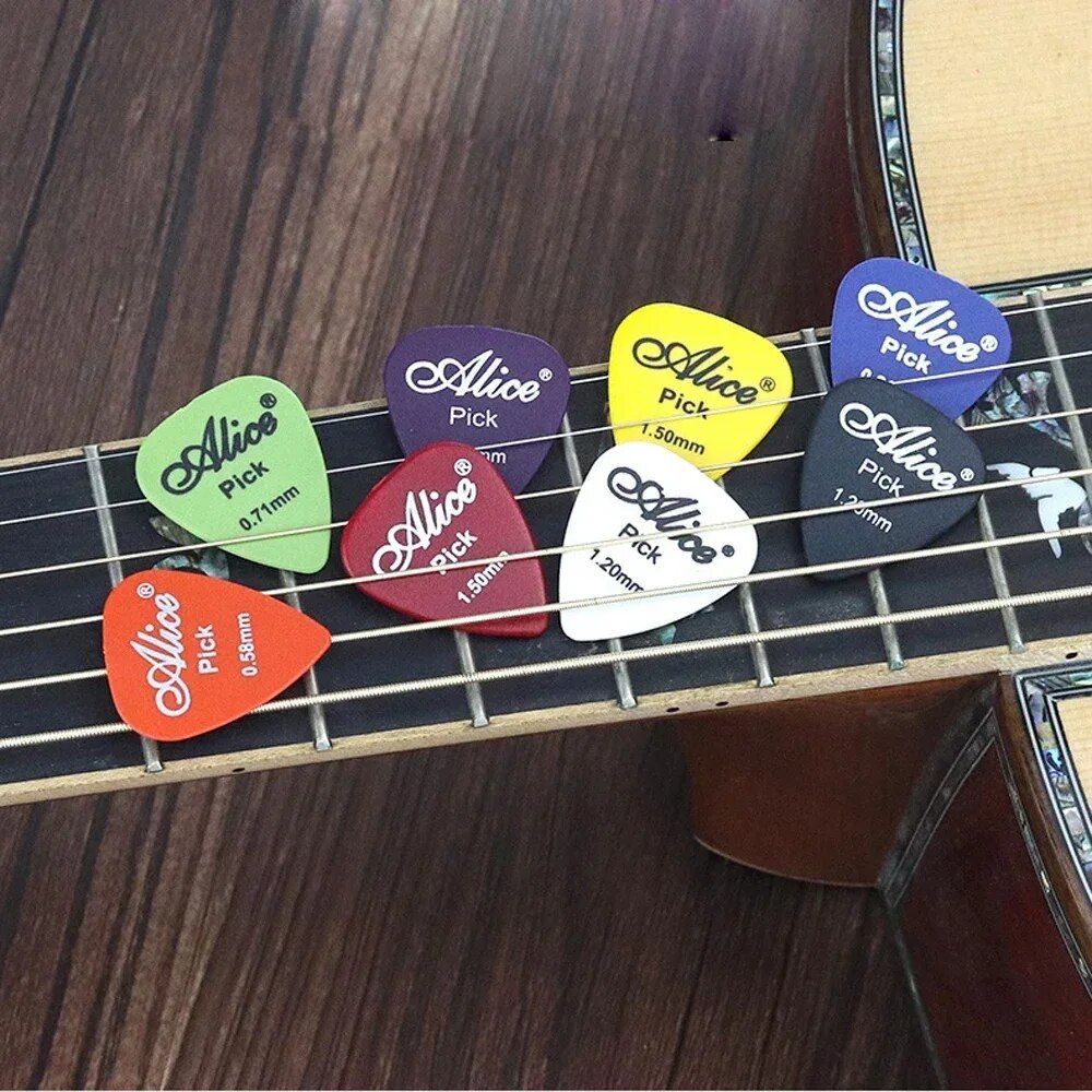 AliExpress Multicolor Guitar Picks 50/100 Pieces Mixed ABS Premium Plastic Guitar Picks for Acoustic Electric Guitars Bass Or Ukulele, view 3