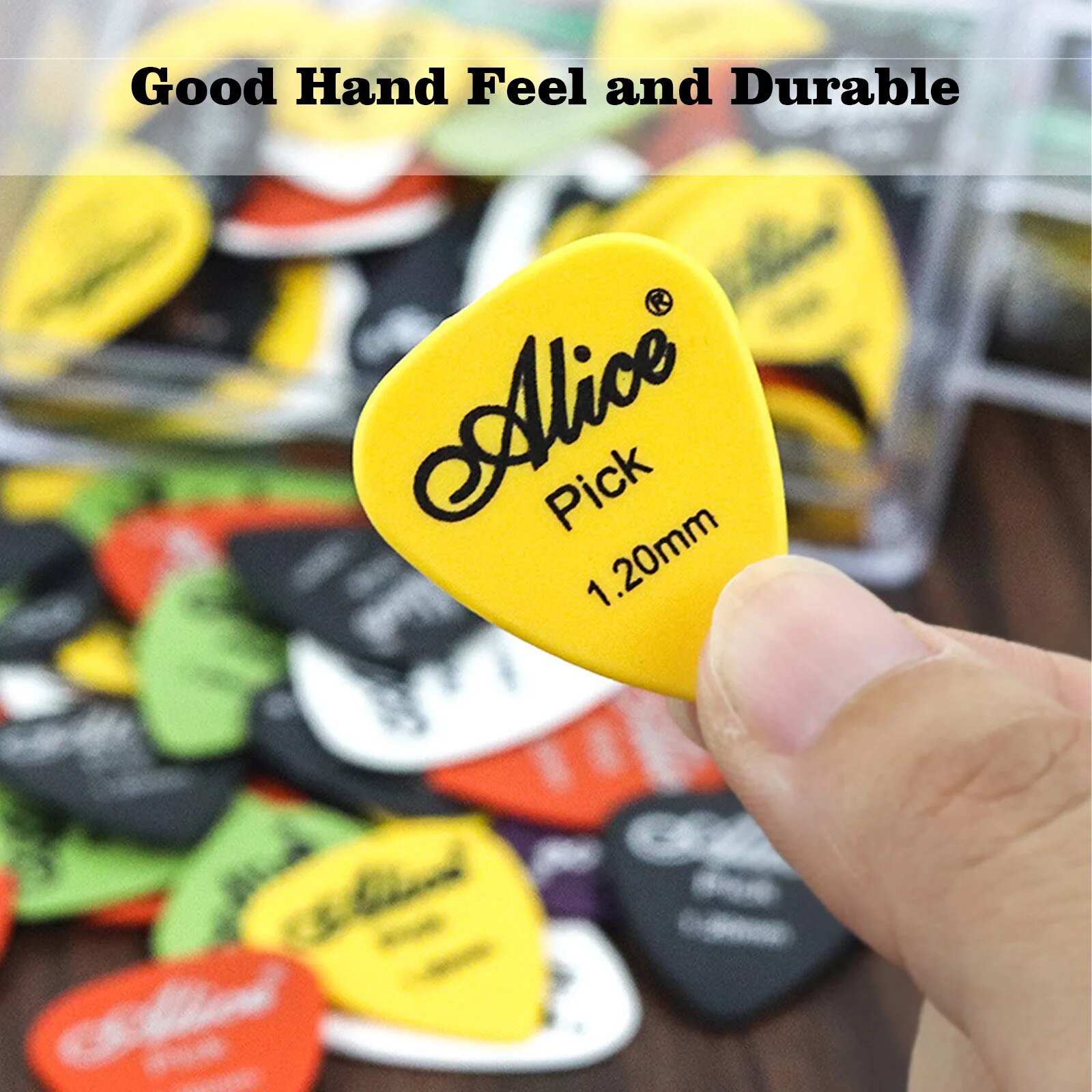 AliExpress Multicolor Guitar Picks 50/100 Pieces Mixed ABS Premium Plastic Guitar Picks for Acoustic Electric Guitars Bass Or Ukulele, view 5