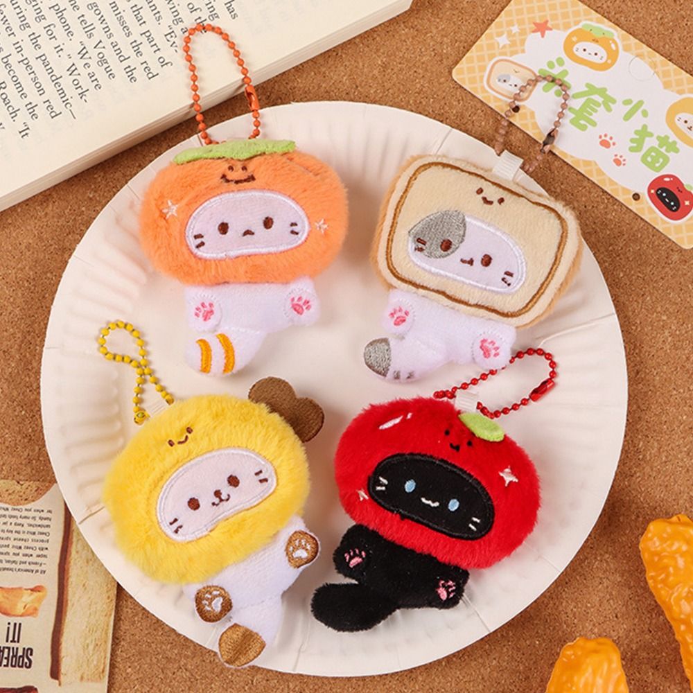 AliExpress Plush Cat Keychain Pendant, view 2