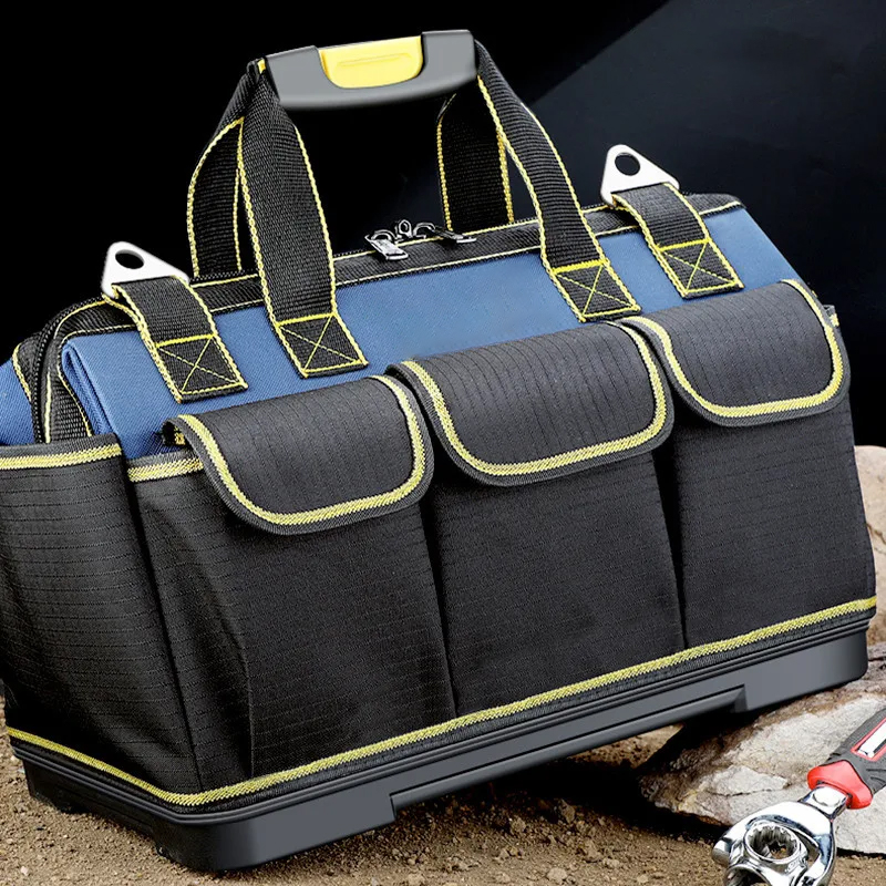 AliExpress Multifunctional 13in-23inch Tool Bag Thicken Big Capacity Waterproof Wear-Resistant Toolkit MultiPocket Electrician Storage Bag