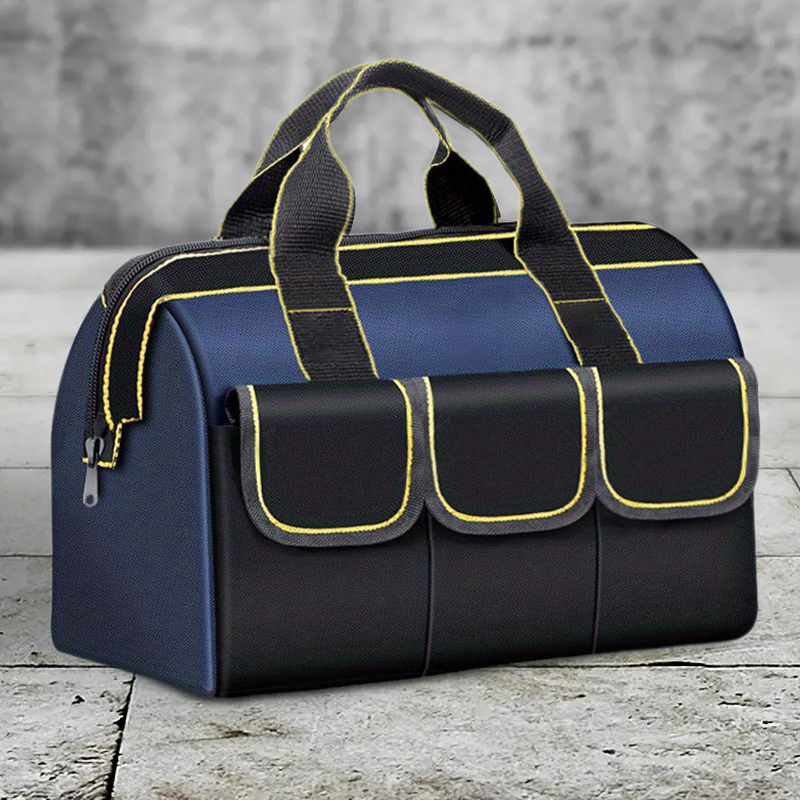 AliExpress Multifunctional 13in-23inch Tool Bag Thicken Big Capacity Waterproof Wear-Resistant Toolkit MultiPocket Electrician Storage Bag, view 6