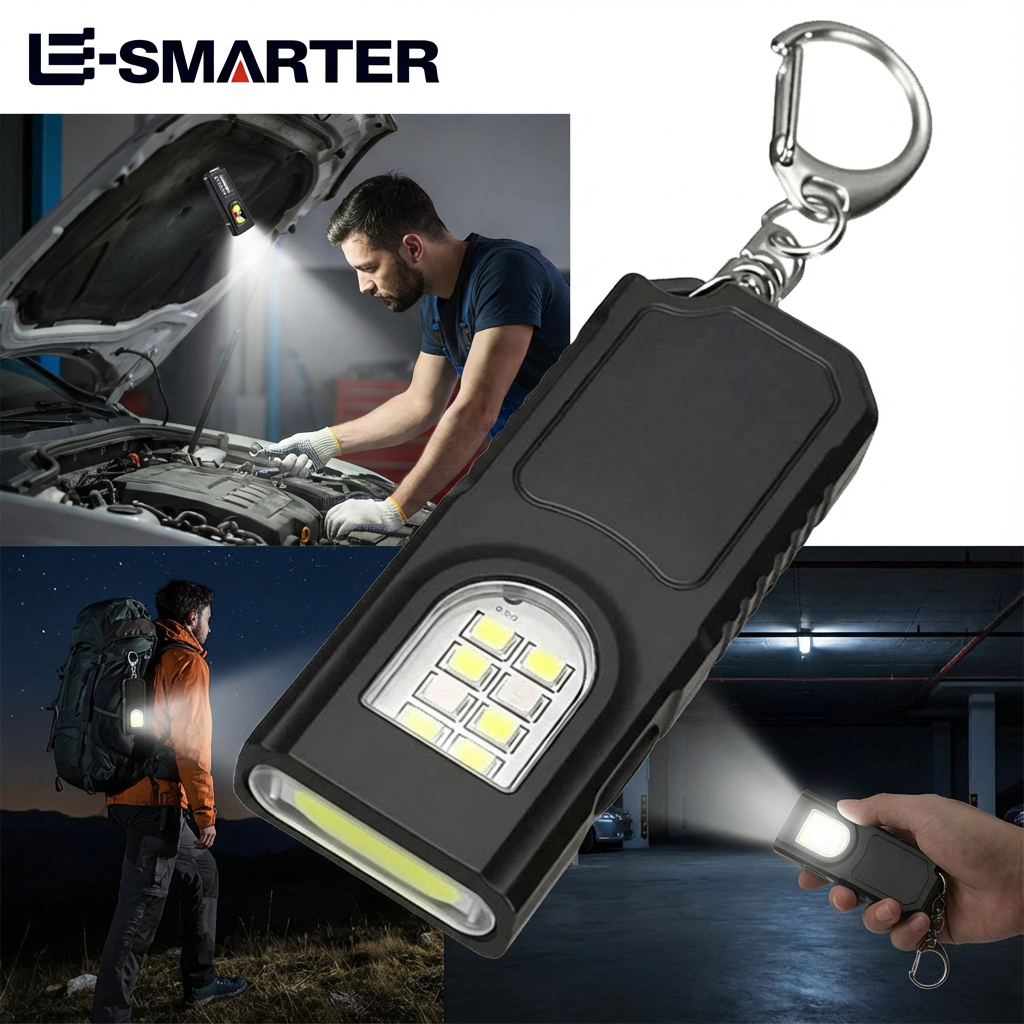 AliExpress Mini Keychain Flashlight with COB Work Light