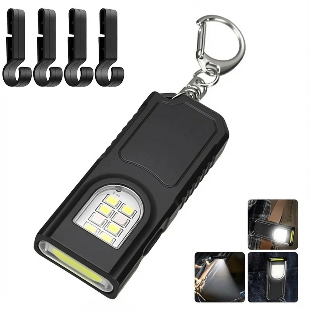 AliExpress Mini Keychain Flashlight with COB Work Light, view 6