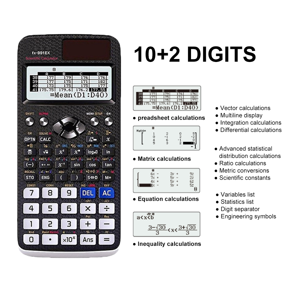 AliExpress Multifunctional science function calculator-552function Specially designed for student exams, economical packaging，High-End Appe, view 3