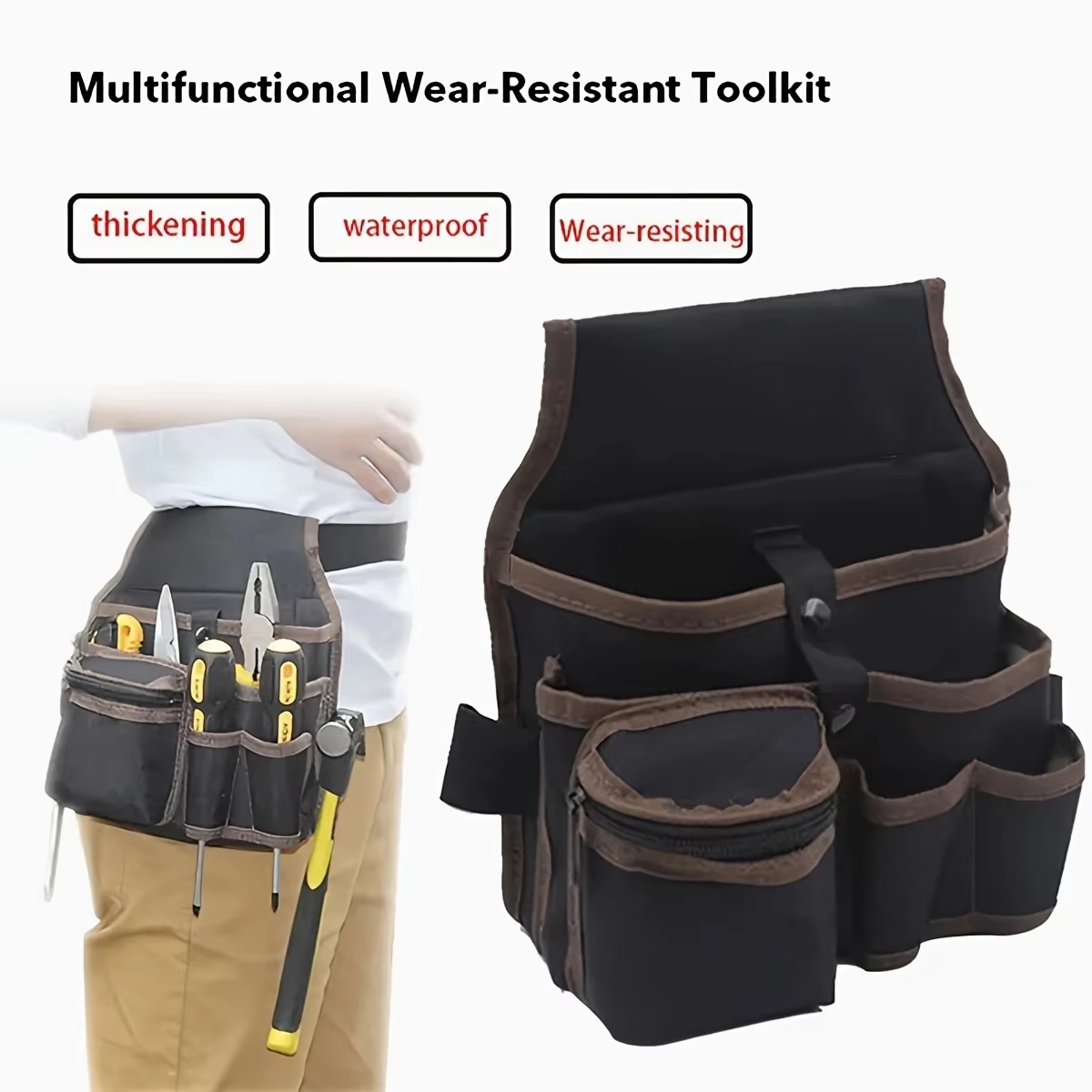 AliExpress Multi-Pocket Electrician Tool Belt Pouch, view 2