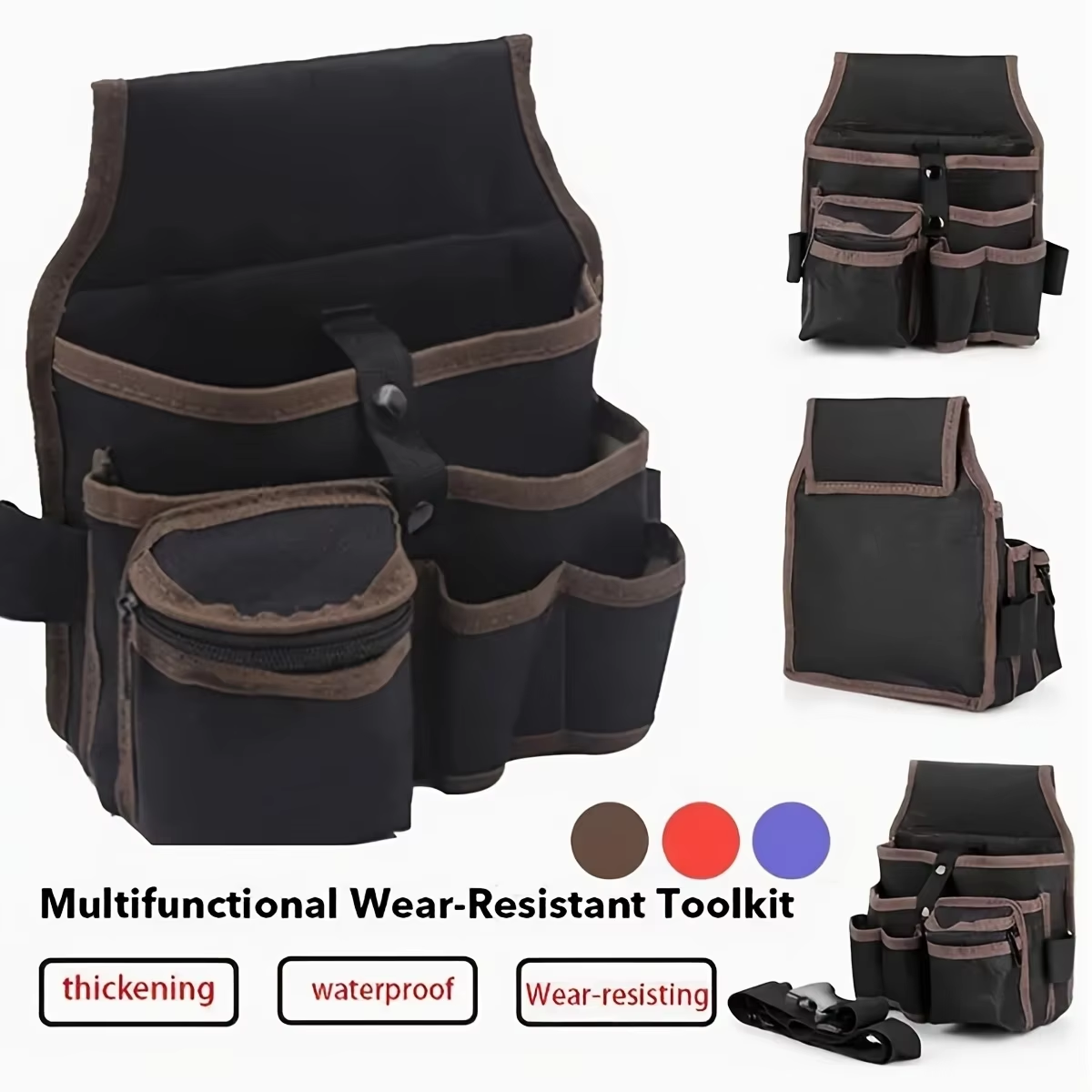 AliExpress Multi-Pocket Electrician Tool Belt Pouch, view 3
