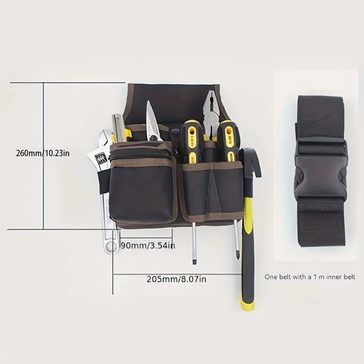 AliExpress Multi-Pocket Electrician Tool Belt Pouch, view 6