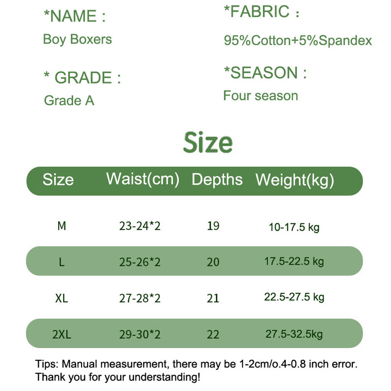 AliExpress Multipack Dinosaur Pattern Athflow Style Boys Boxer Briefs Cotton Kids Boxers Breathable Children Underwear For 3-12 Years Old, view 5