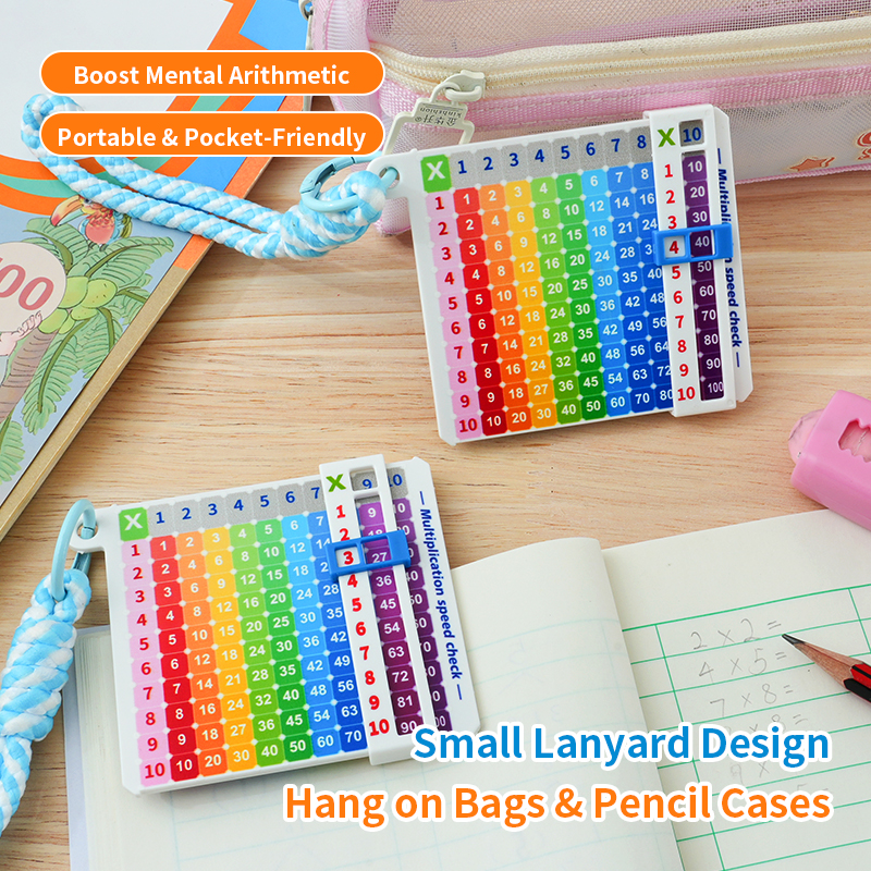 AliExpress Multiplication Quick Search Card Math Enlightenment Multiplication Table Portable Cartoon Fun Quick Search Multiplication Keycha, view 2