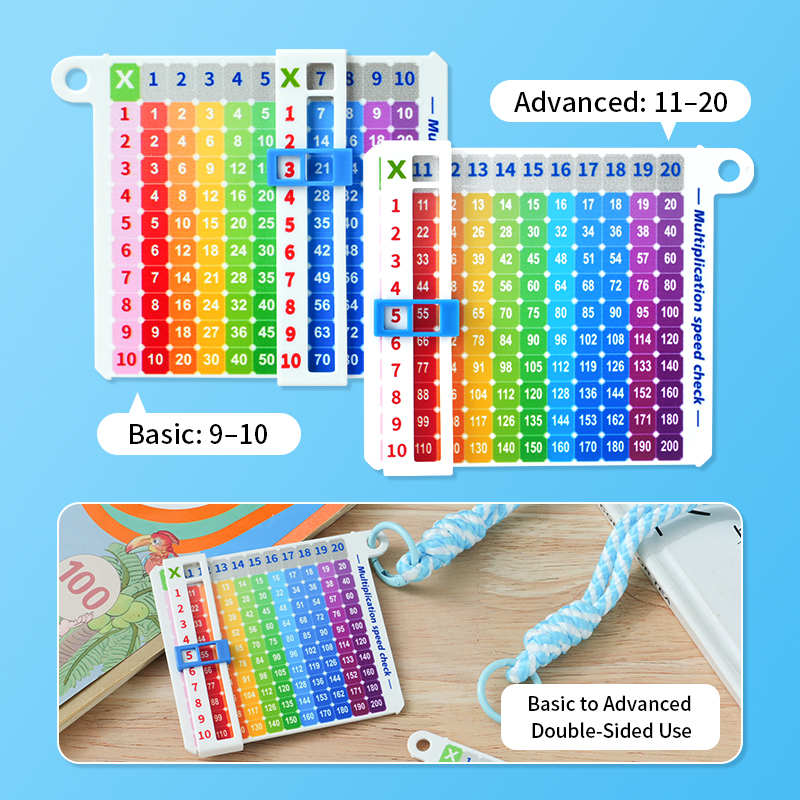 AliExpress Multiplication Quick Search Card Math Enlightenment Multiplication Table Portable Cartoon Fun Quick Search Multiplication Keycha, view 5