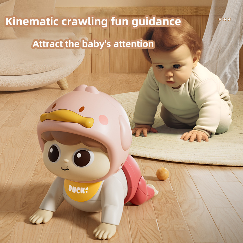 AliExpress Music Crawling doll baby Toy, 0-1 Year Old, Learning Crawling Guidance and Head-Lifting Training soothing Toy, Children's Day Gi