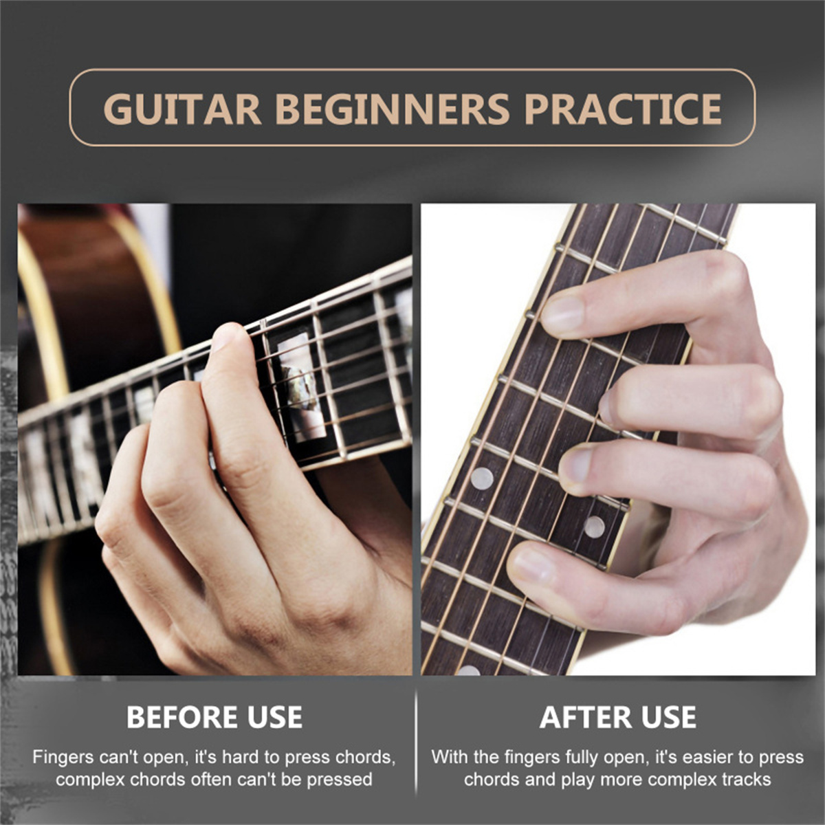 AliExpress Musical Instrument Finger Expander Guitar Training Span Trainer Expansion Trainers Tool Beginner Accessories Hand Exerciser, view 3