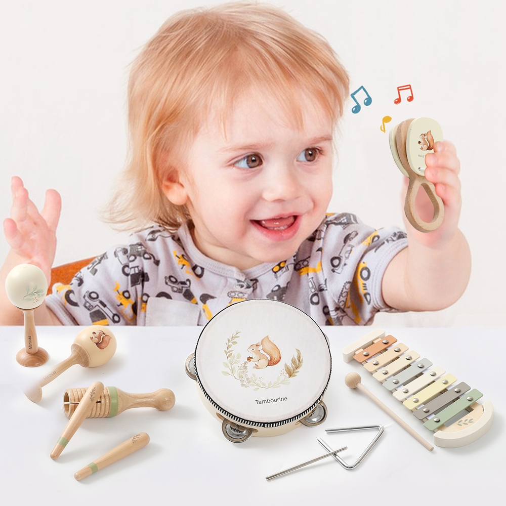 AliExpress Musical Instruments Montessori Music Baby 0 12 Months Toys Drum Xylophone Kids Early Educational Wooden Instruments Baby Toys, view 4