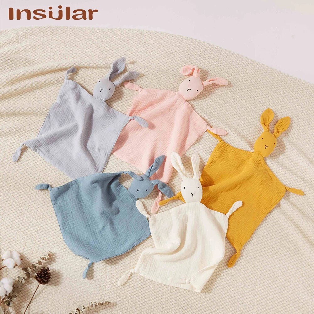 AliExpress Muslin Baby Comfort Towel Cotton Comforter Blanket Soft Newborn Sleeping Dolls Kids Fashion Sleep Toy Soothe Appease Towel Bibs, view 2