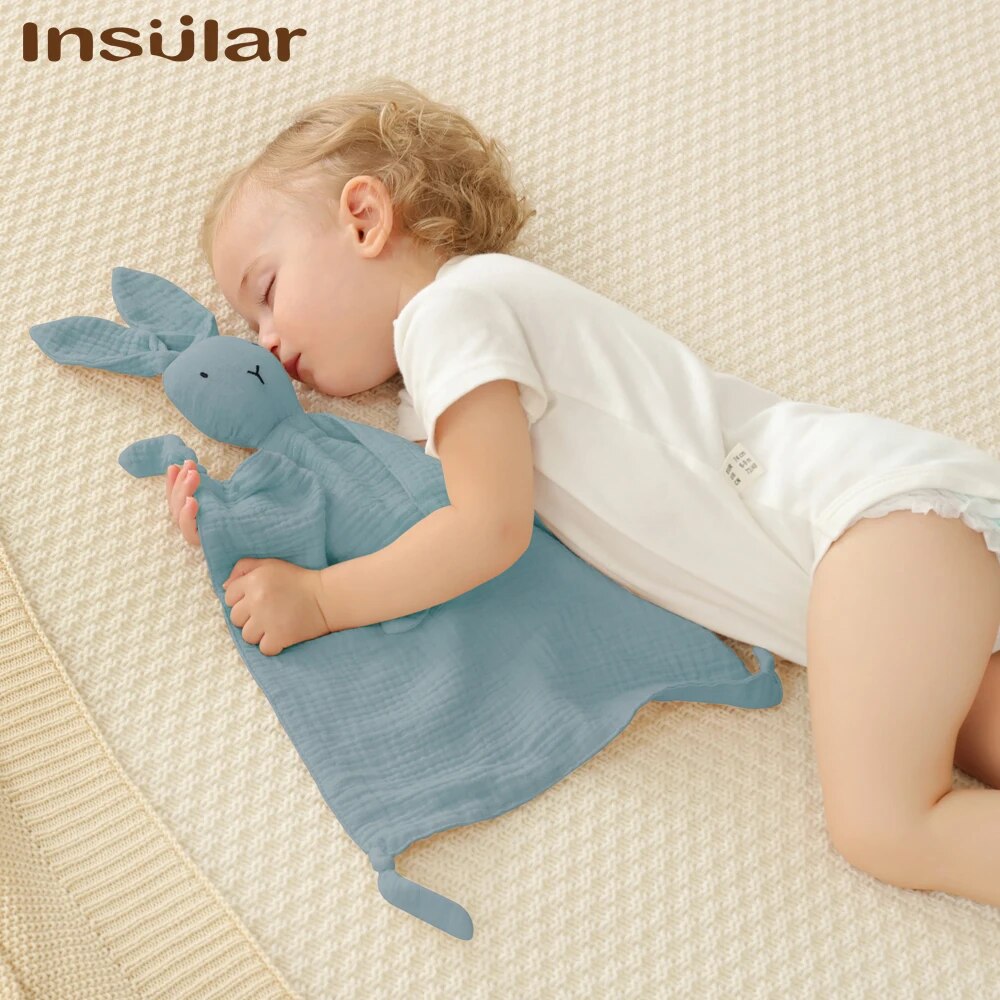 AliExpress Muslin Baby Comfort Towel Cotton Comforter Blanket Soft Newborn Sleeping Dolls Kids Fashion Sleep Toy Soothe Appease Towel Bibs, view 3