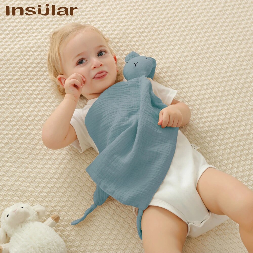 AliExpress Muslin Baby Comfort Towel Cotton Comforter Blanket Soft Newborn Sleeping Dolls Kids Fashion Sleep Toy Soothe Appease Towel Bibs, view 4
