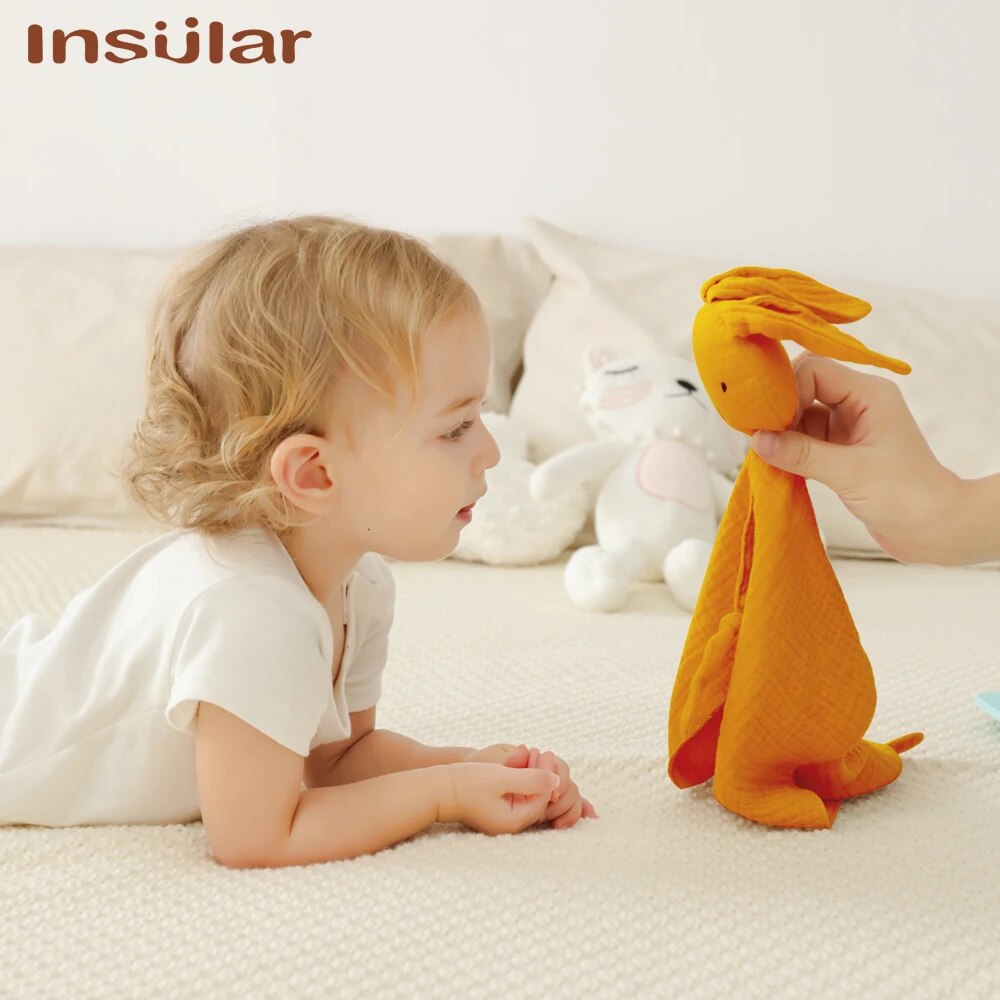 AliExpress Muslin Baby Comfort Towel Cotton Comforter Blanket Soft Newborn Sleeping Dolls Kids Fashion Sleep Toy Soothe Appease Towel Bibs, view 5