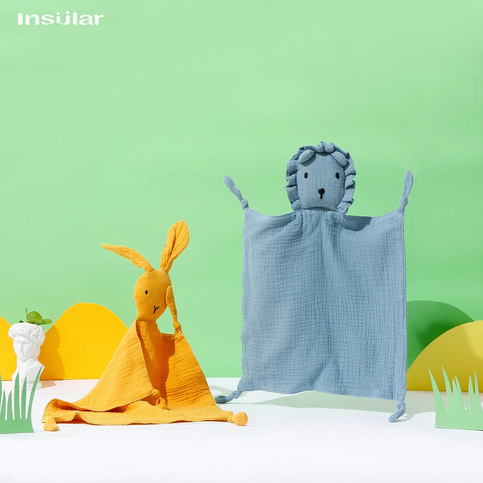 AliExpress Muslin Baby Comfort Towel Cotton Comforter Blanket Soft Newborn Sleeping Dolls Kids Fashion Sleep Toy Soothe Appease Towel Bibs, view 6