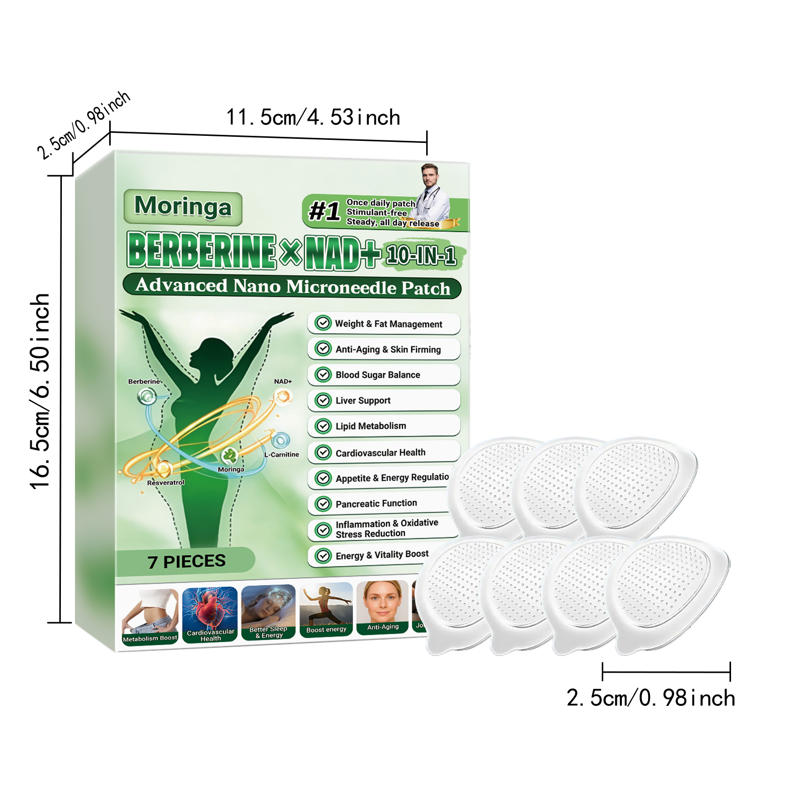 AliExpress NAD+ 10-in-1 Nano Microneedle Skin Patch, view 6