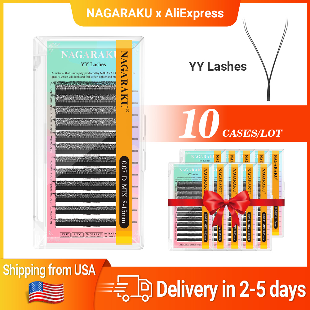 AliExpress NAGARAKU Premade YY Lash Fans (10 Cases)