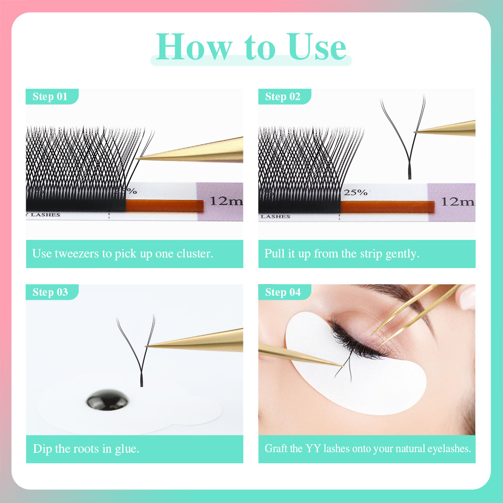 AliExpress NAGARAKU Premade YY Lash Fans (10 Cases), view 5