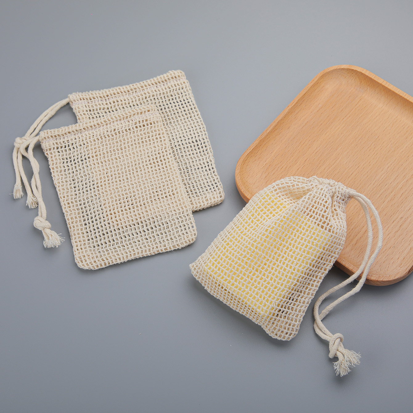 AliExpress Natural Cotton Soap Saver Bags (3-Piece), view 2