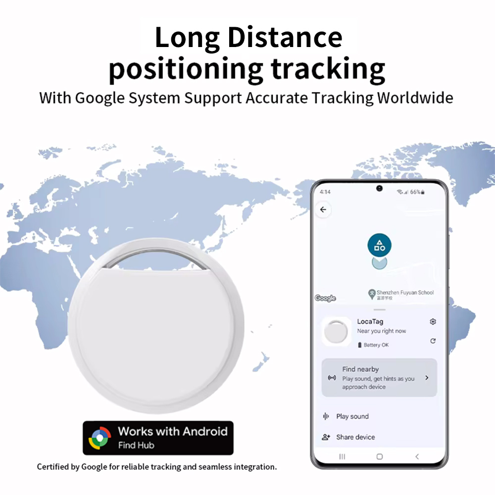 AliExpress Navigation Tracker For Android Phones Work With Google Find Hub App Remote Locating Key Finder for Xiaomi Samsung Pixel GMS, view 3