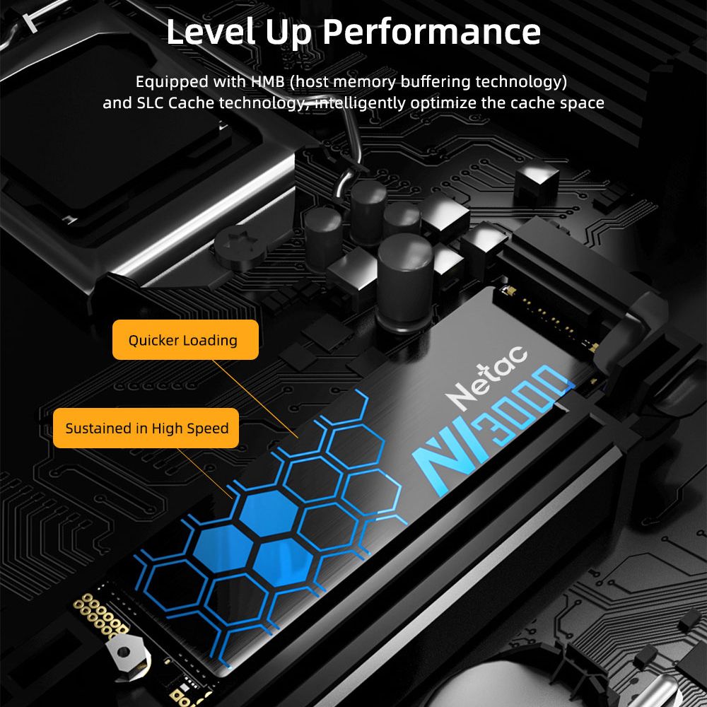 AliExpress Netac NVMe SSD M2 1TB 2TB 500GB 250GB 3500MB/s SSD PCIe3.0 M.2 2280 SInternal Solid State Drives Disk NV3000 for Laptop Desktop, view 3