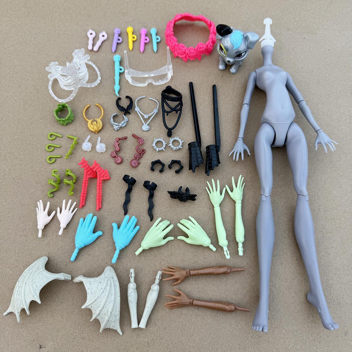 AliExpress New 1/6 Monsters Doll Clothes Accessories Bracelets Necklace  Earrings Replacement Arms and Hands Glasses