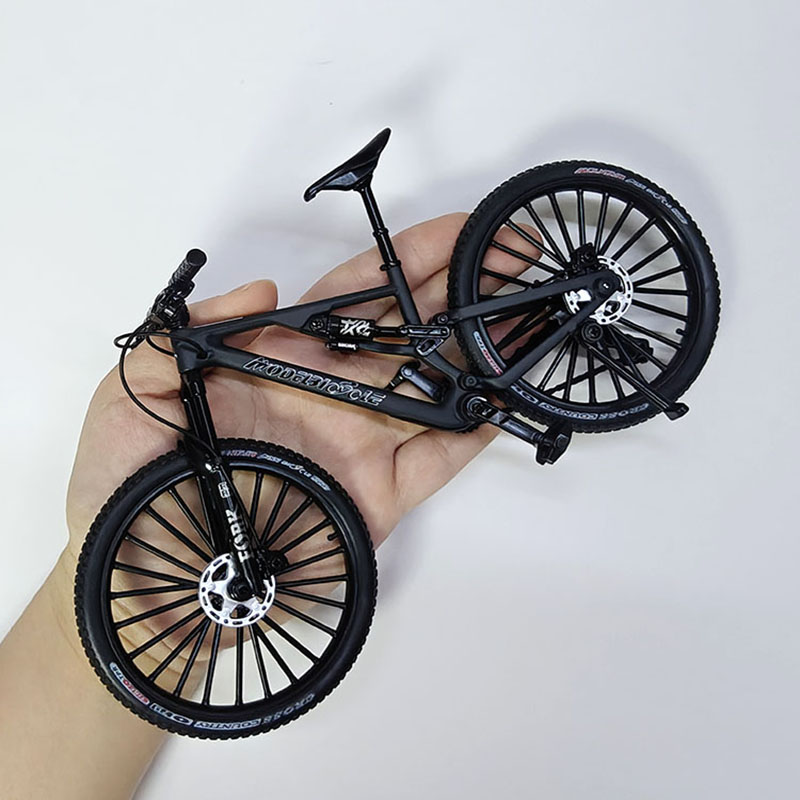 AliExpress New 1:8 Model Mini Alloy Bicycle Diecast Metal Toy Bikes Mountain Finger Bicycle Model Simulation Collection Gifts Toys Boys, view 2